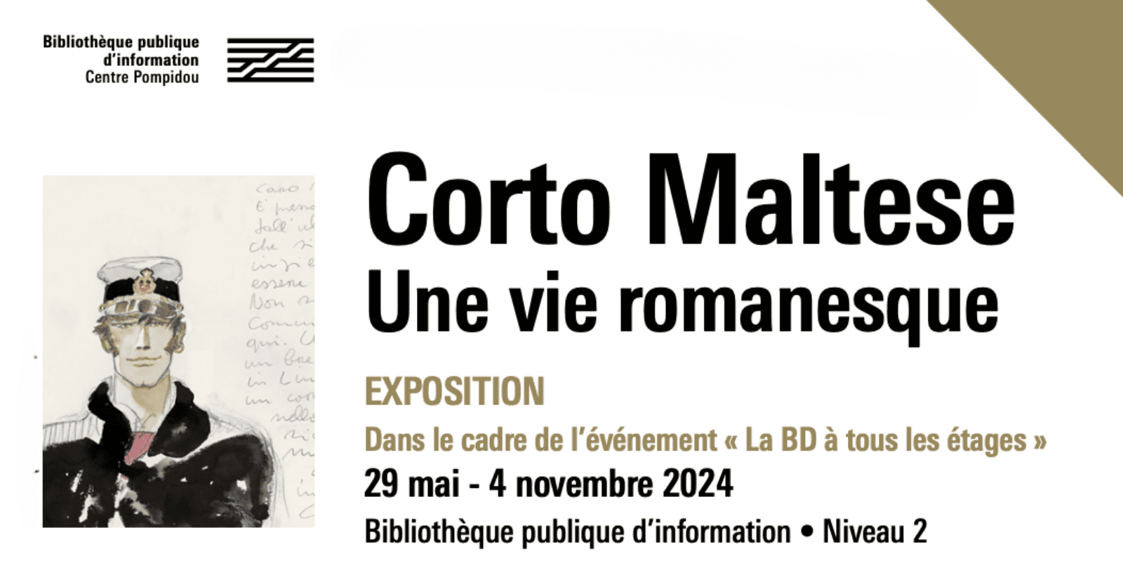 Corto Maltese, una vita romanesca: la nuova mostra alla Biblioteca Pubblica d’Informazione